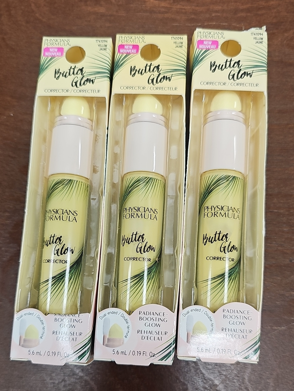 Physicians Formula Butter Glow Corrector Yellow Bundle Qty 3 New